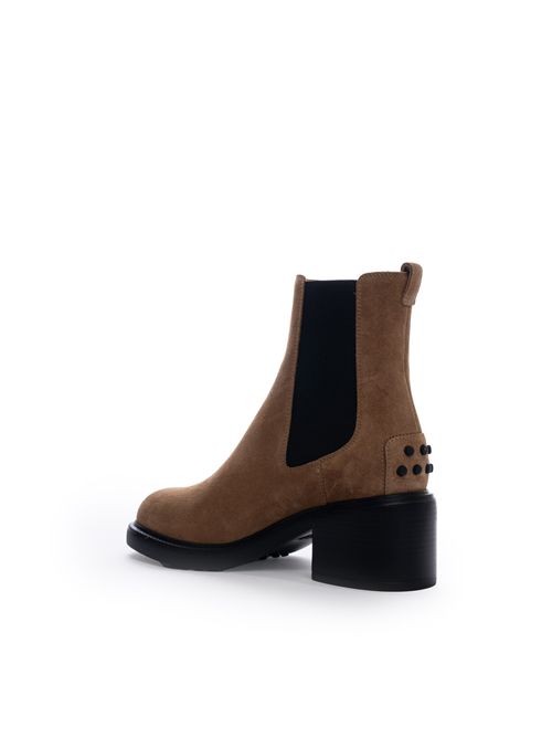 Stivaletto in suede con gommini TOD'S | XXW73L0JK00 RE0S816
